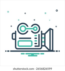 Icono de mezcla de colores de Vector Video para ~