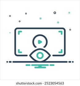 Icono de mezcla de colores de Vector para el espectador