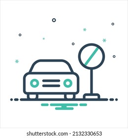 Vector colorful mix icon for violations