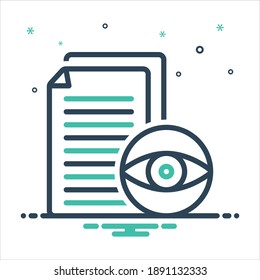 Vector colorful mix icon for visible