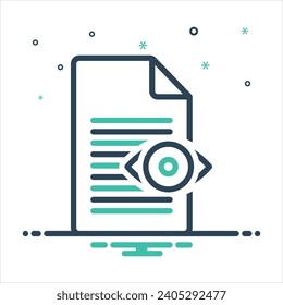 Vector colorful mix icon for visible