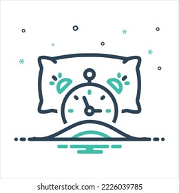 Vector colorful mix icon for wake