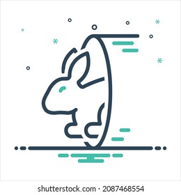 Icono de mezcla de colores vectoriales para warren