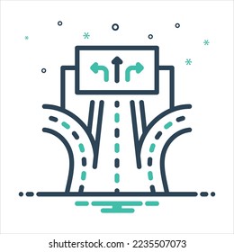 Icono de mezcla de colores vectoriales para modos