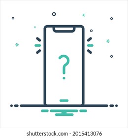 Vector colorful mix icon for who