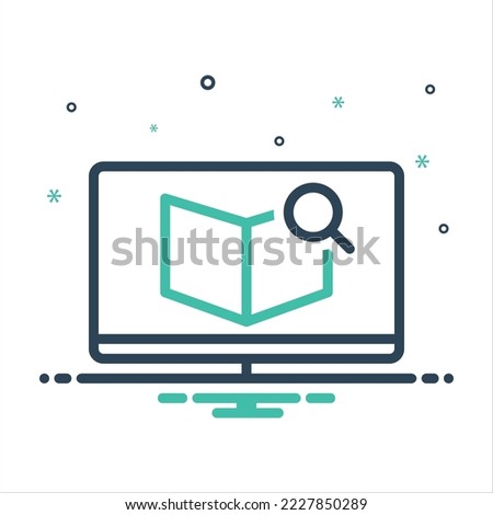 Vector colorful mix icon for wiki