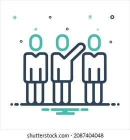 Icono de mezcla de colores vectorial para