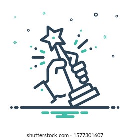 Vector colorful mix icon for win