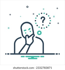 Vector colorful mix icon for wonder