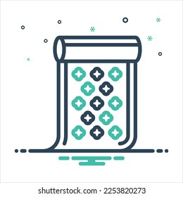 Vector colorful mix icon for wrapping