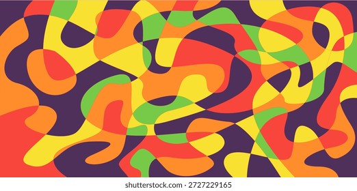 Vector colorido moderno abstracto psicodélico líquido y patrón de fondo fluido 01