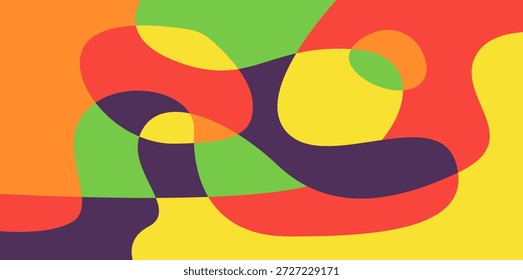 Vector colorido moderno abstracto psicodélico líquido y patrón de fondo fluido 02