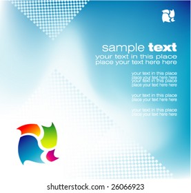 VECTOR Colorful Modern Style Abstract Business background for Brochure or cover