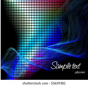 Vector colorful mosaic