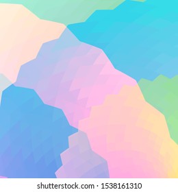 Vector Colorful Mosaic Background. Colored Square Pattern.