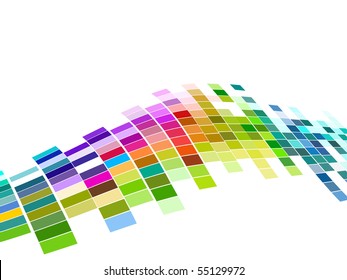 vector colorful mosaic pattern design