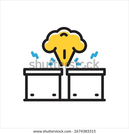 Vector colorful multi icon for situation