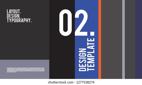 Vector Colorful page layout design template for presentation  website  and print