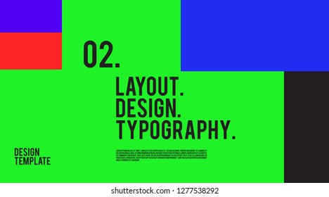 Vector Colorful page layout design template for presentation  website  and print
