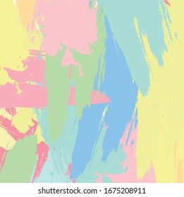 vector colorful paint brush and strokes, splash for poster, brochures, flyers, banner, wallpaper, poster. freehand composition 