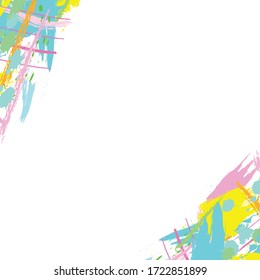 pincel y pinceladas de color vectorial, salpicado para afiches, folletos, volantes, banner, papel pintado, afiche. Composición libre. Textura pintada a mano.para tu diseño.