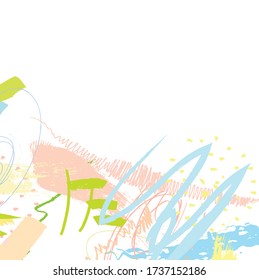 pincel y pinceladas de colores vectoriales, salpicadura para afiches, folletos, volantes, pancarta, papel pintado, afiche. Composición libre 