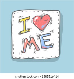 Vector colorful patch badge word It s Ok