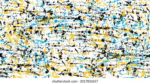 Vector colorful pattern art of randomly spattered paint.
