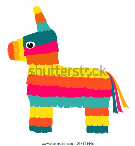 Vector Colorful Pinata Isolated On White Stock Vector (Royalty Free ...