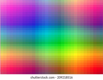 Vector colorful pixel effect background.