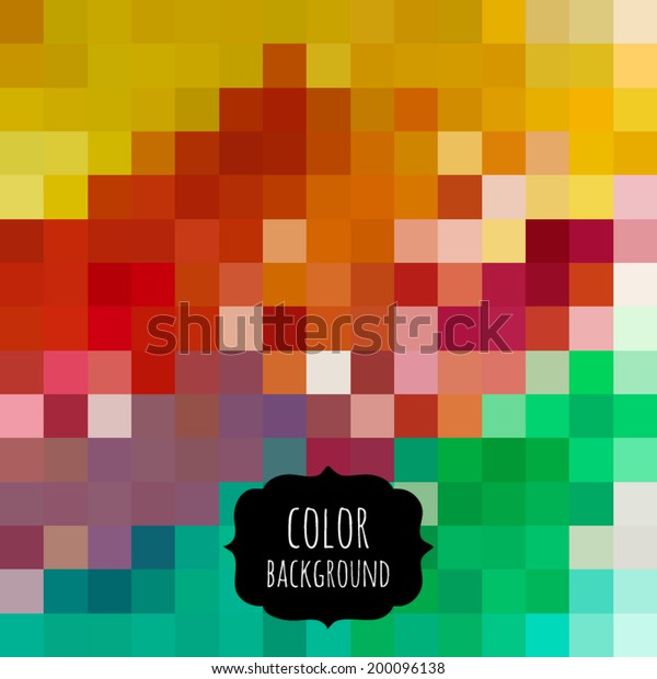 Vector colorful\
pixel effect background. Bright abstraction pattern. Creative\
digital decoration. Geometric spectrum mosaic. Design bits in\
square. Tech style rainbow\
texture.