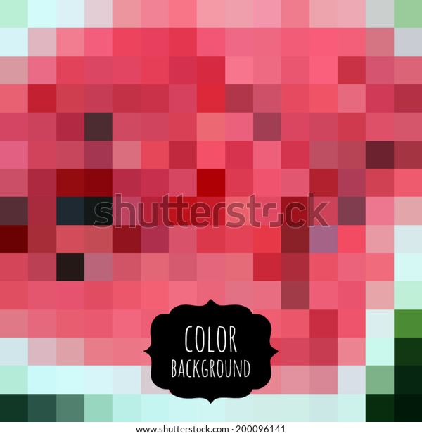 Vector colorful\
pixel effect background. Bright abstraction pattern. Creative\
digital decoration. Geometric spectrum mosaic. Design bits in\
square. Tech style rainbow\
texture.