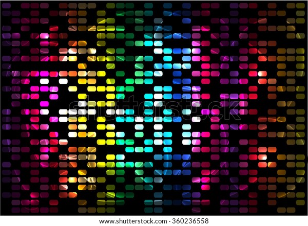 Vector colorful pixel
effect background.