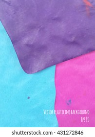 Vector colorful plasticine background.