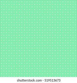 Vector Colorful polka dot  pattern on mint background