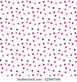 Vector Colorful polka dot  pattern 