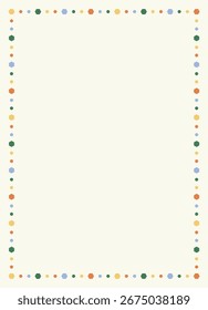 Vector Colorful Polygon Frame Border Background