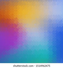 Vector Colorful Polygonal Background. Rumpled Square Pattern. Low Poly Texture. Abstract Mosaic Modern Design. Origami Style.