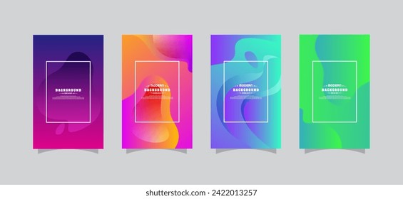 Vector colorful of poster blank background design