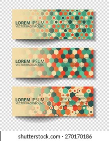 Vector colorful progress banners collection. set of colored vector rectangular banners
