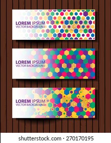 Vector colorful progress banners collection. set of colored vector rectangular banners