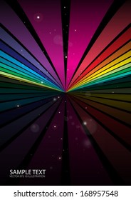 Vector  colorful  rainbow design background template - Design rainbow  illustration in rainbow colors 