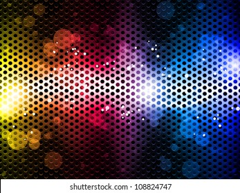 Vector - Colorful Rainbow Neon Party Background