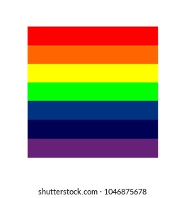 Vector colorful rainbow with white background. Used in print and web.
