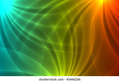 Vector colorful rays
