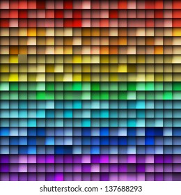 Vector colorful retro mosaic background