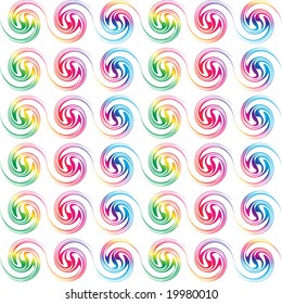 Vector - Coloridos círculos retro sin costura, se pueden enbalancear juntos.