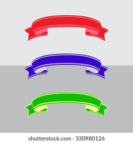 vector colorful ribbon