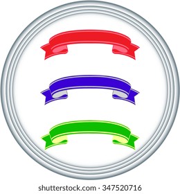 vector colorful ribbon