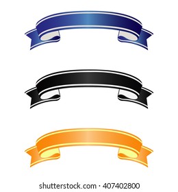 vector colorful ribbon